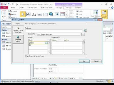 Access 2010 - The Web Browser Control Feature