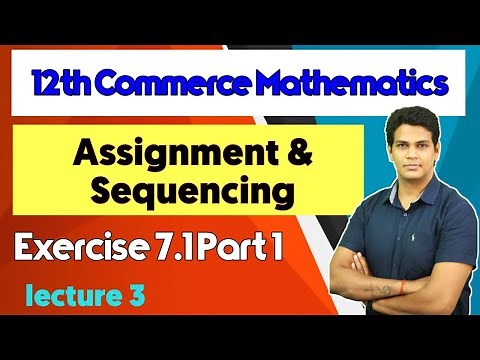 Assignment Problem| Exercise 7.1| Part 1| Lecture 3 | Assignment & Sequencing | VSM Academy | MV Sir