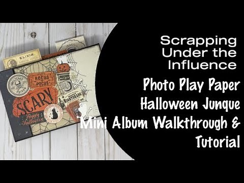 Photo Play Halloween Junque Mini Album Kit - Walkthrough and Tutorial