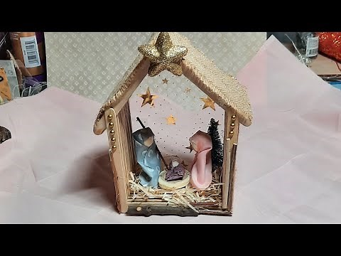 Tuto Crèche de Noël facile