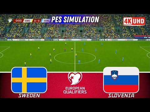 🔴Sweden vs Slovenia | FIFA World Cup 2026 Qualifiers - UEFA Group Stage Math | PES 21 Gameplay