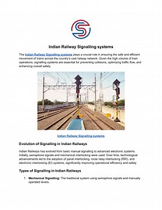 Indian Railway Signalling systems - SlideServe