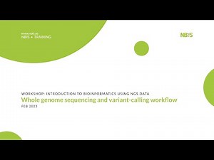 NGS-Intro 9: Whole Genome Sequencing & Variant Calling Workflow