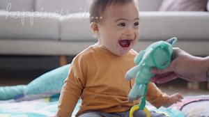 Infantino Teethimal Pop Pals - Gummy Bear Sensory Popper Toy with Soothing Teething Textures for Infants & Toddlers 6+ Months