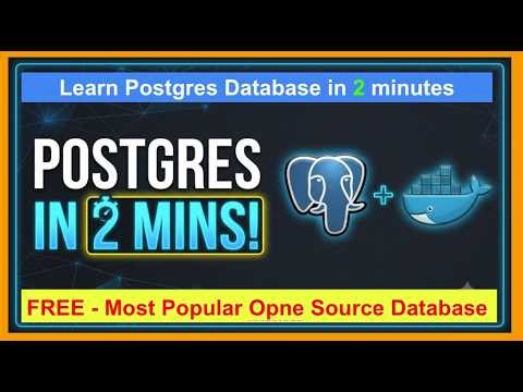 Learn Postgres database in 2 minutes ! #ai #PostgreSQL #Docker #pgAdmin #Database #Postgres