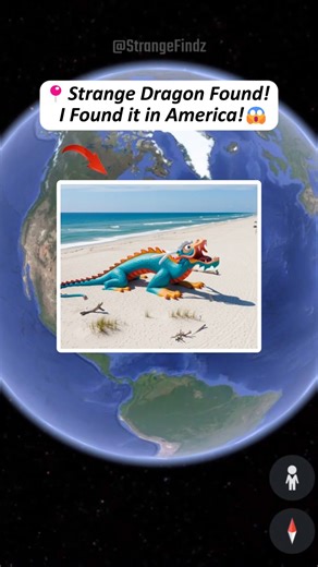 I Found Strange Dragon on Google Maps & Google Earth!