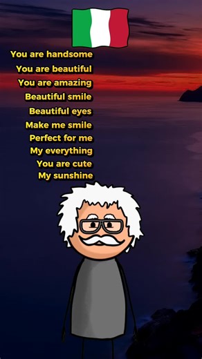 Romantic compliments phrases with me 🇮🇹👏#learnitalian #italianlanguage #italiano #fyp #Italian