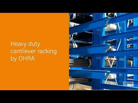 Heavy duty cantilever racking from OHRA