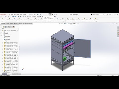 Commercial Air Purifier Design – Part 1 | SolidWorks 2024 Full Project Tutorial | RAMS CAD