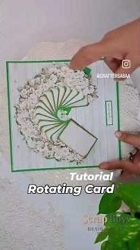 DIY 😍 Rotating WATERFALL Card Tutorial 😱 #craftersabaa #diy #papercraft