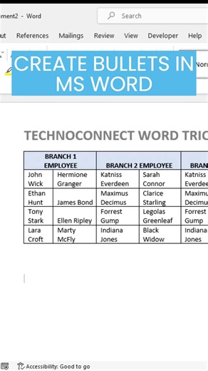 6.5K views · 103 reactions | Create Bullet in MS Word #msword #viralreels #adsonreels #information #viralpost2023 #reelsoftheday #StarSender #viralvideo #instreamadsmonetization #wordtutorial #msword #wordtricks #viralreels2023 #adsonreelsmonetization #adsonreelsinvitation #tipsandtricks #adsonreelsmonization #tech #reelsvideo #tutorials #How #MSWordShortcut #mswordtricks #instreamadsfacebook #facebookpost | Technoconnectph | Facebook