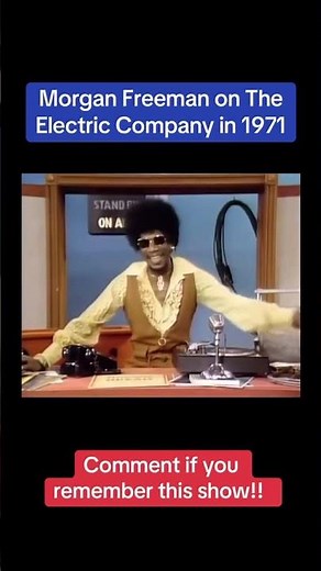 Morgan Freeman was on the PBS children's show The Electric Company from 1971-1977. #morganfreeman