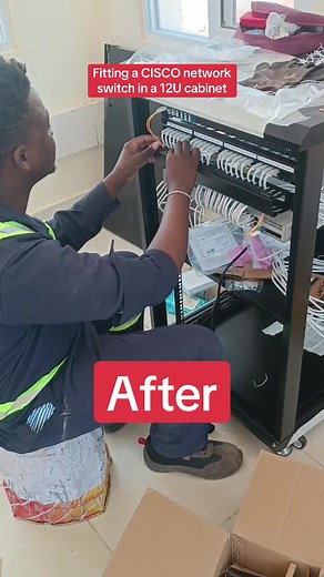 "Properly mounting a network switch in a cabinet for a seamless fiber ...