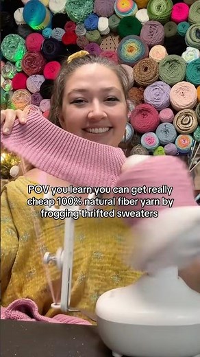 Turning thrifted sweaters into new yarn!!!