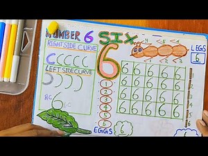 Let's write number 6 in easy steps Part 1