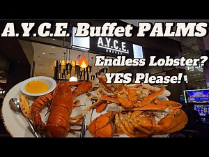 🦞 INSIDE the AYCE Lobster Buffet at Palms – Unlimited Lobster Feast in Vegas! #palmsbuffet