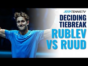 Andrey Rublev vs Casper Ruud: Amazing Deciding Set Tiebreak! | Nitto ATP Finals 2021 Highlights