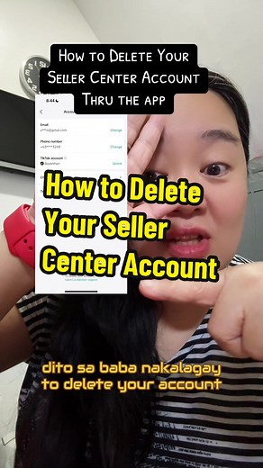 How to Delete Your TikTok Seller Account using TikTok Seller App