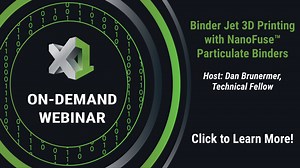 FORMNEXT 2020: Binder Jet 3D Printing with NanoFuse™ Particulate Binders