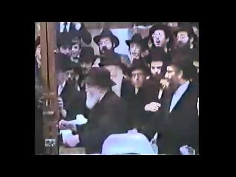 Lubavitcher Rebbe Z"l Singing And Dancing With The Chassidim