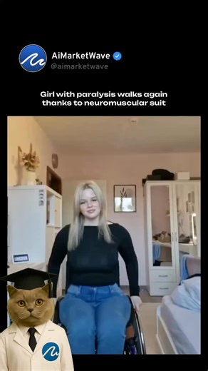 AIMarketwave | AI Tools Catalog on Instagram: "At just 19 years old, Emily (@emelie.tr) is inspiring millions of people around the world. In a viral TikTok video with over 34 million views, she gets out of her wheelchair and walks with the help of her innovative Mollii suit. Emily has a spinal cord injury (T11/T12 level), but thanks to this groundbreaking device, she is taking steps toward a new chapter in her life. The Mollii suit, developed by Swedish company Remotion and costing €9,000, uses 