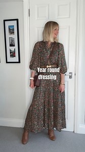 Don’t leave those dresses hanging in your wardrobe for the next few months… … there are so many ways to wear them throughout the year ❄️🍂even if you think it’s just a spring/summer style 🌼 Layers are key -thermals both on your top and bottom halves 🌼 layer sweaters over the top and use your belts to help create a waistband for tucking. 🌼 Knee high boots are ideal for warmth but an ankle boot also works well particularly if the dress is the right length - see stories for details 🌼 outerwear 