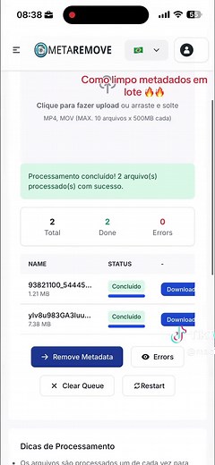 Removendo metadados de vídeos em segundos