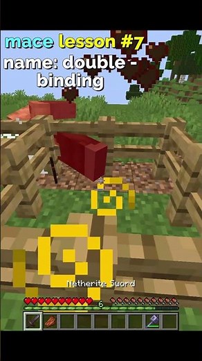 Minecraft mace lesson #7 (double binding tech)