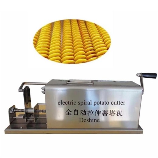 Manual Electric Stainless Steel Twisted Potato Holder Tornado Potato Tower Cutter Slicer Cutting Machine Spiral Potato Machine