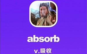 absorb：吸收