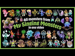 All monsters from My Singing Monsters in one video! 🎵