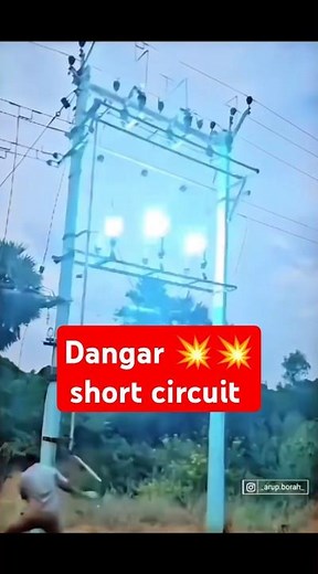 Transformer short circuit #transformer #shortfeed #lineman #shortcircuit #shortvideo #youtube