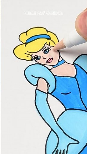 Princess Cinderella Drawing #princess #painting #cinderella