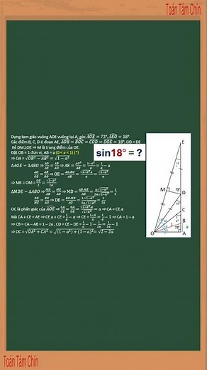👉 Calculate sine of 18 degrees without a calculator – The secret of the golden triangle