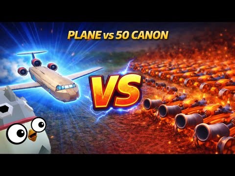 Plane ✈️ vs 50+ Cannon || Chicken Gun new update 5.3.02