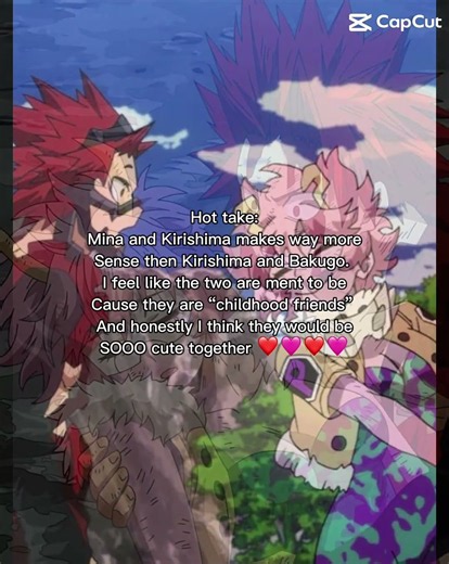 Kirishima x Mina #mhacommunity #anime