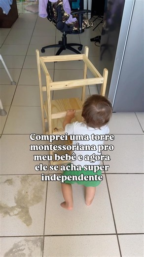 COMPREI UMA TORRE MONTESSORIANA PRO MEU BEBÊ 😍