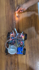 Autonomous fire fighter robot bluetooth control obstacles avoiding #science #arduino #diy #engineering #IoT | Techatronic