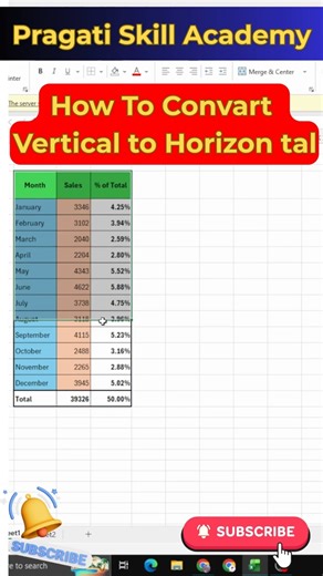 Flip Vertical to Horizontal in Seconds!: The Ultimate Excel Transpose Hack