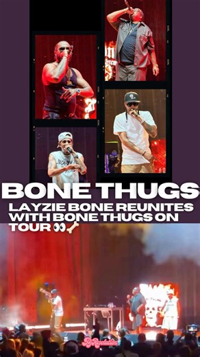 Layzie Bone joined Bone Thugs-N-Harmony on stage in Cleveland and the crowd went crazy 🔥 #bonethugs