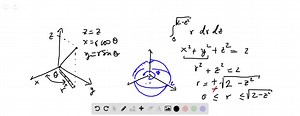 SOLVED:Set up triple integrals for the volume of the sphere ρ=2 in (a) spherical, (b) cylindrical, and (c) rectangular coordinates.