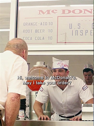 McDonald's dialogue: customer order and friendly visit
