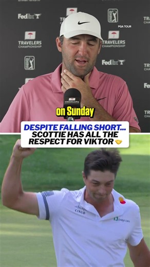 Scottie Scheffler has all the respect for Viktor Hovland 🤝 #shorts #golf #pgatour
