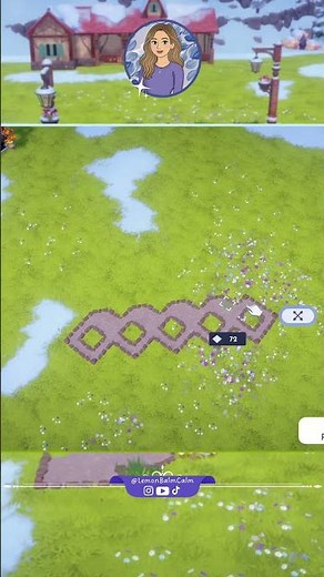 Easy Path Tutorial for decorating in Dreamlight Valley #dreamlightvalley #disneydreamlightvalley