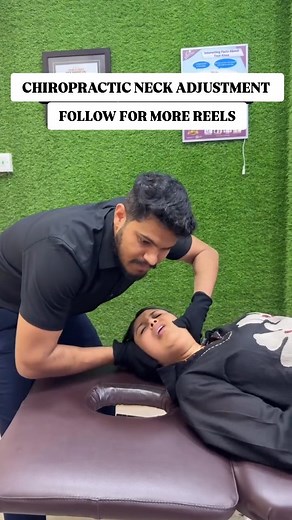 Chiropractic neck adjustment #chiropractic #chiropractor #physiotherapy | chiropractorsss