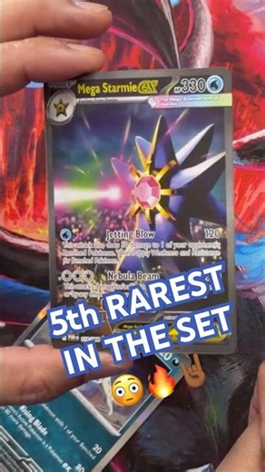 5TH RAREST IN THE SET?! 😳🔥 MEGA STARMIE EX FULL ART!