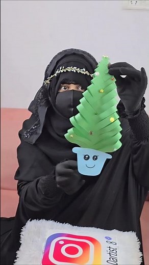 Christmas Tree Craft idea for kids/ Christmas Craft idea #ytshorts #shorts #craft #christmas