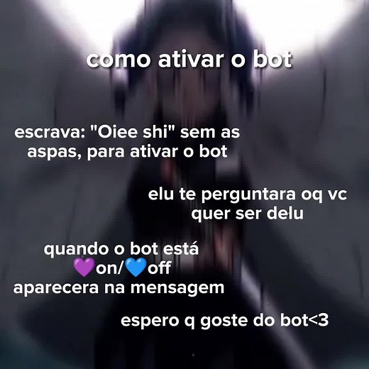 ola!! espero q vcs gostem do bot da shinobu!!! #bot #shinobu #kocho