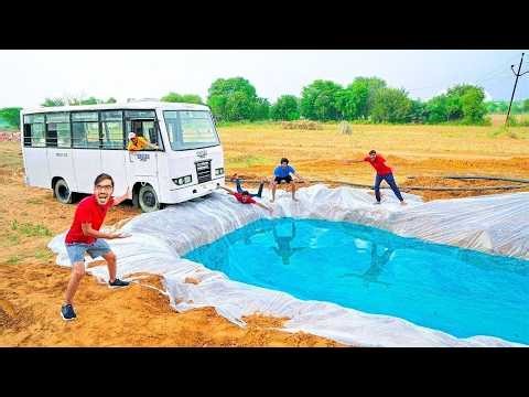 Driving Our Bus Underwater बस को पानी में कभी मत डुबाना 😱