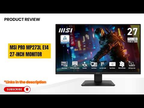 MSI PRO MP273L E14 27" Monitor Review 2026 | 144Hz IPS, 1ms, HDR Ready, Gaming & Office Setup